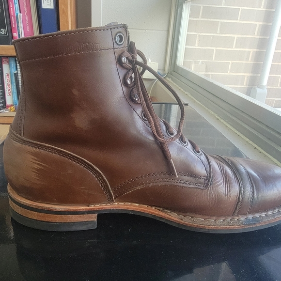 White's MP Sherman Service Boots British Tan Danite Sole 12D - Picture 7 of 10